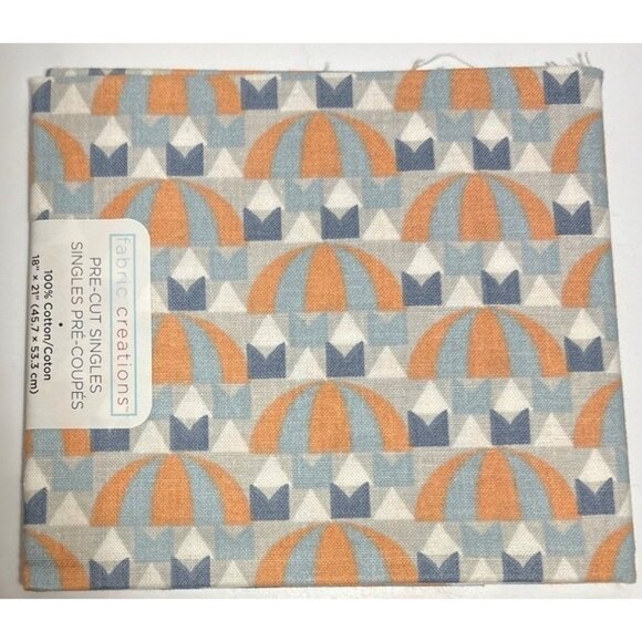 Fabric Creations Fat Quarters 100% Cotton 18" X 21" Geometric Pattern Quilting - Picture 2 of 4